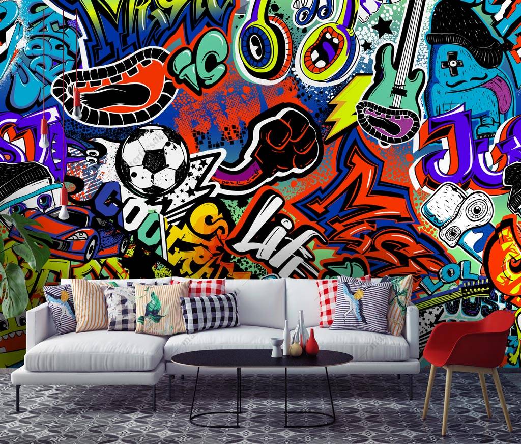 Фотообои Хип хоп граффити  12-1271
