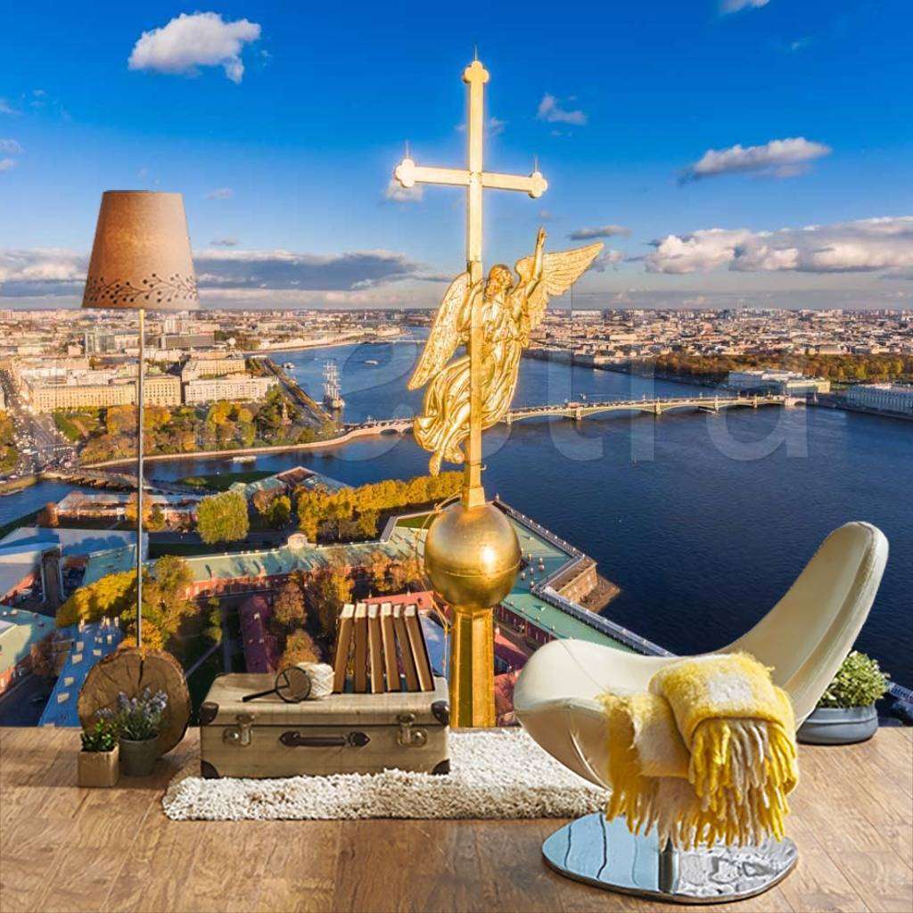 Фотообои Ангел на шпиле Петропавловского собора  9-703