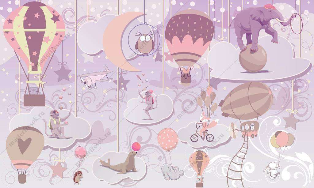 Фотообои в интерьере цирк и звери  13-169 фото