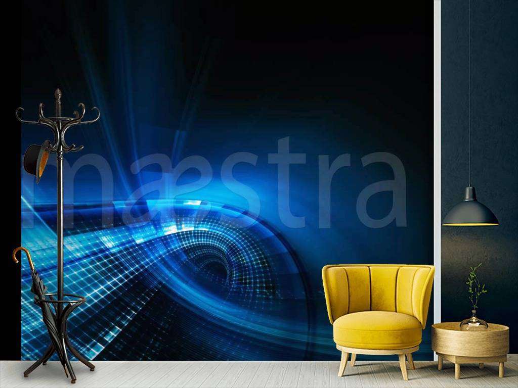 Фотообои Абстракция Синии линии  4-287