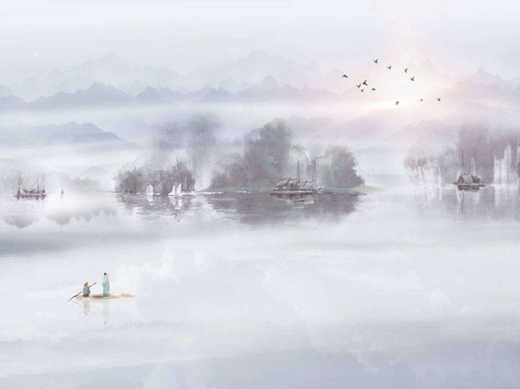 Фотообои в интерьере лодка  15-682 фото