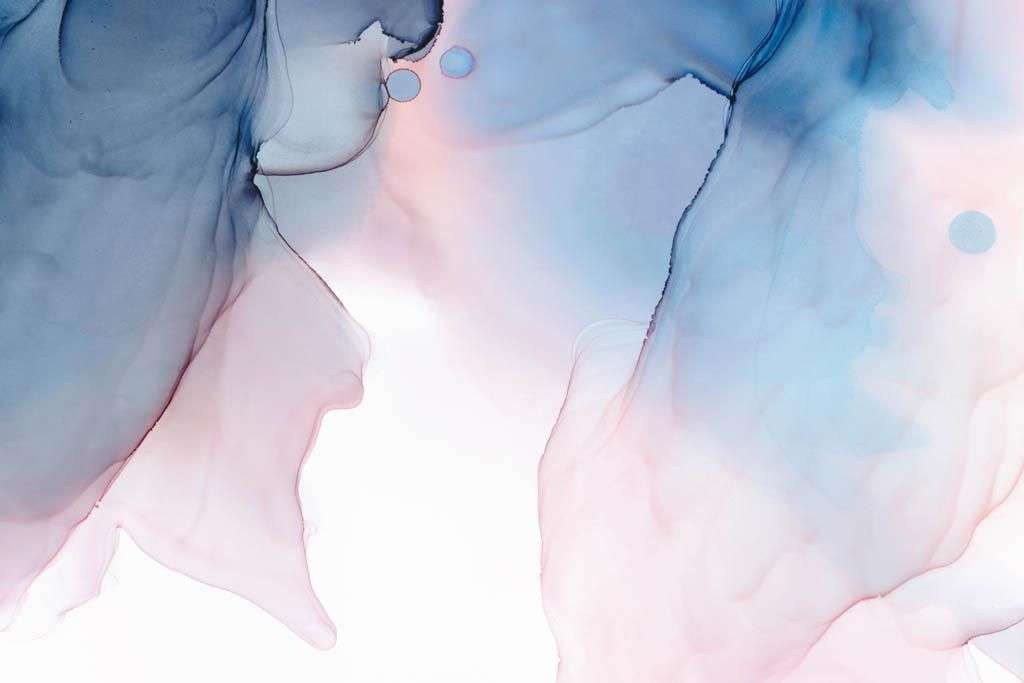 Фотообои в интерьере акварельный голубой фон  9-1543 фото