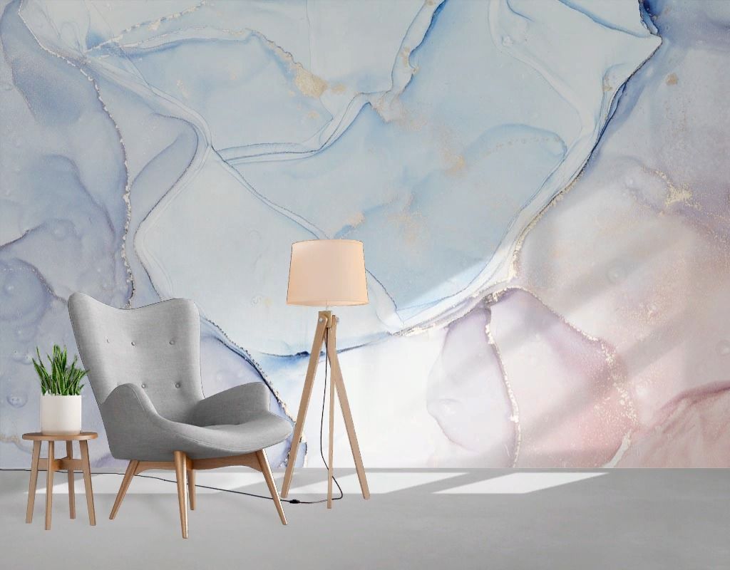 Фотообои Мрамор голубой  9-2042