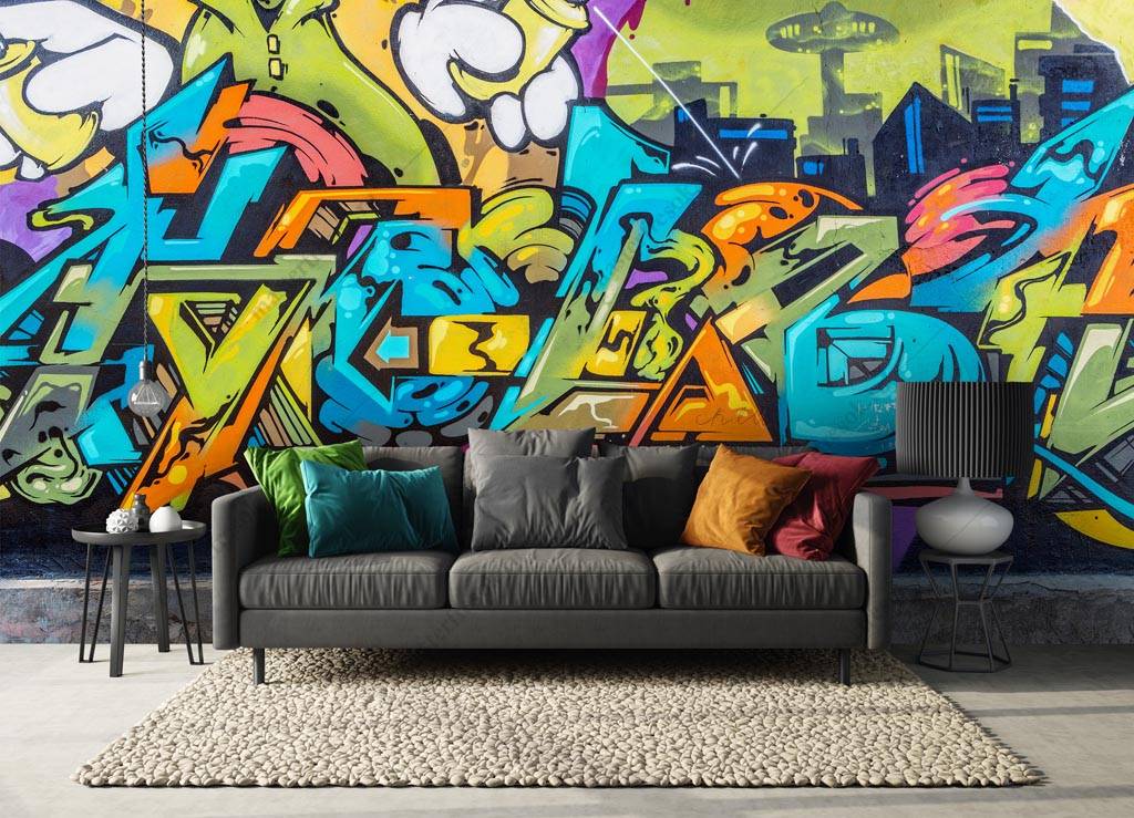 Фотообои Граффити на стене  12-1275