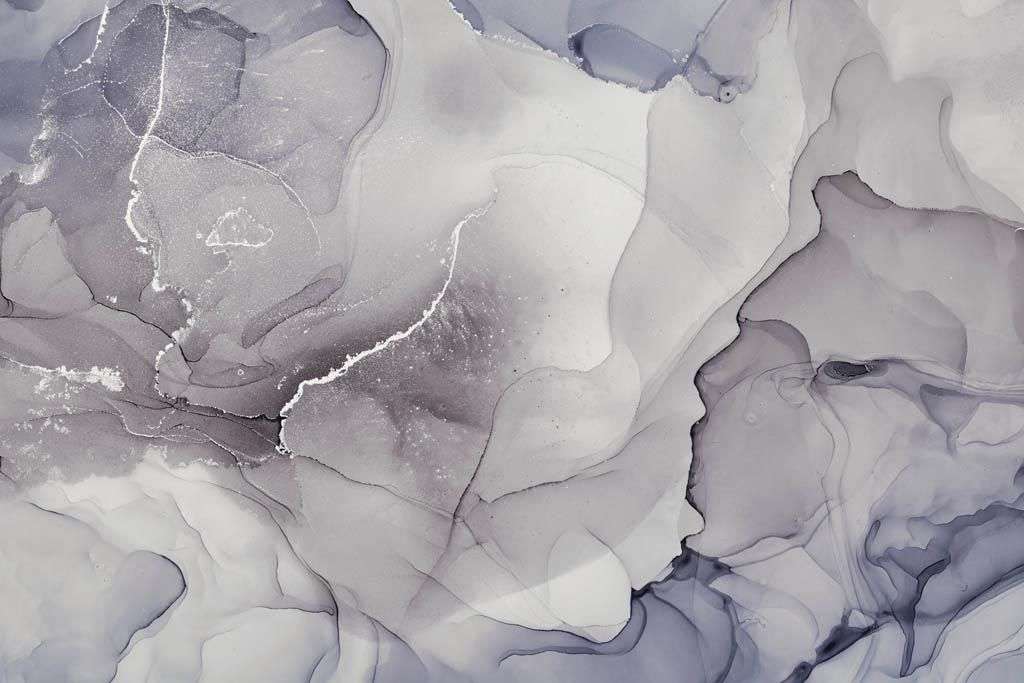 Фотообои в интерьере сиреневые чернила флюид  9-1385 фото