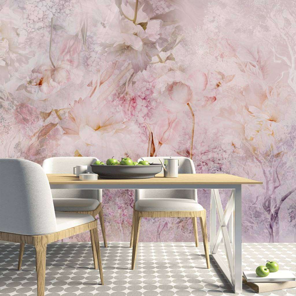 Фотообои в интерьере лес нежный  13-233 фото