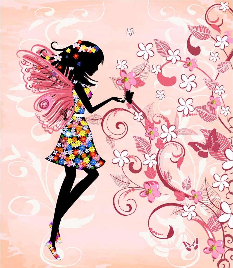 Фотообои в интерьере фея бабочка  12-1252 фото