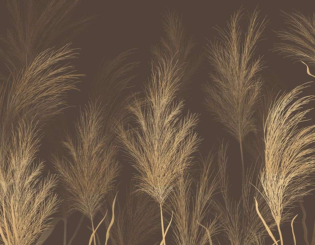 Фотообои в интерьере веточки пушистые светлые  9-1997 фото