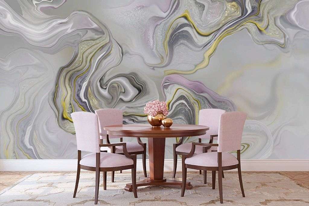 Фотообои в интерьере оникс серый  13-737 фото