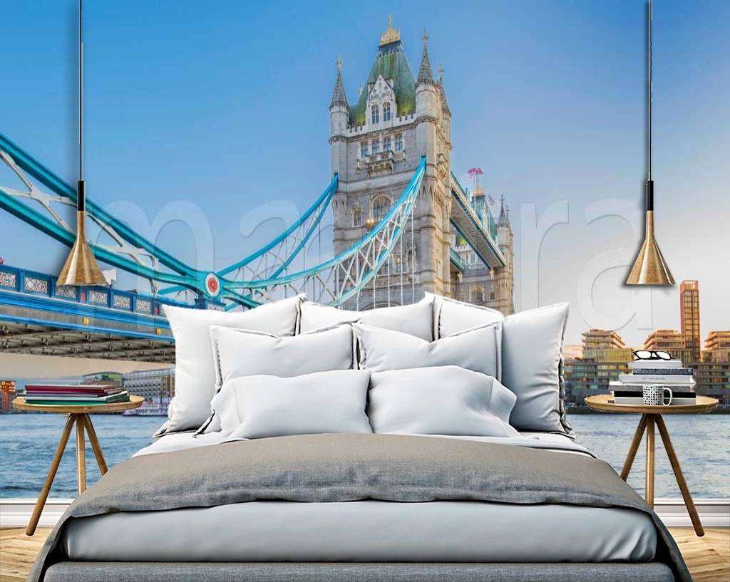 Фотообои в интерьере тауэрский мост днем  9-457 фото
