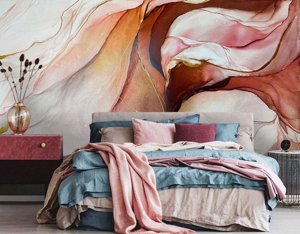 Фотообои в интерьере fluid art 8  9-1944 фото