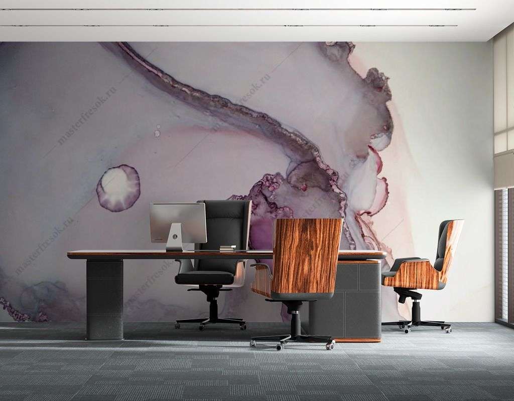 Фотообои в интерьере розовый мраморный фон  9-1561 фото