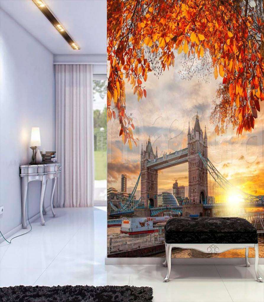 Фотообои в интерьере лондон золотой  9-575 фото
