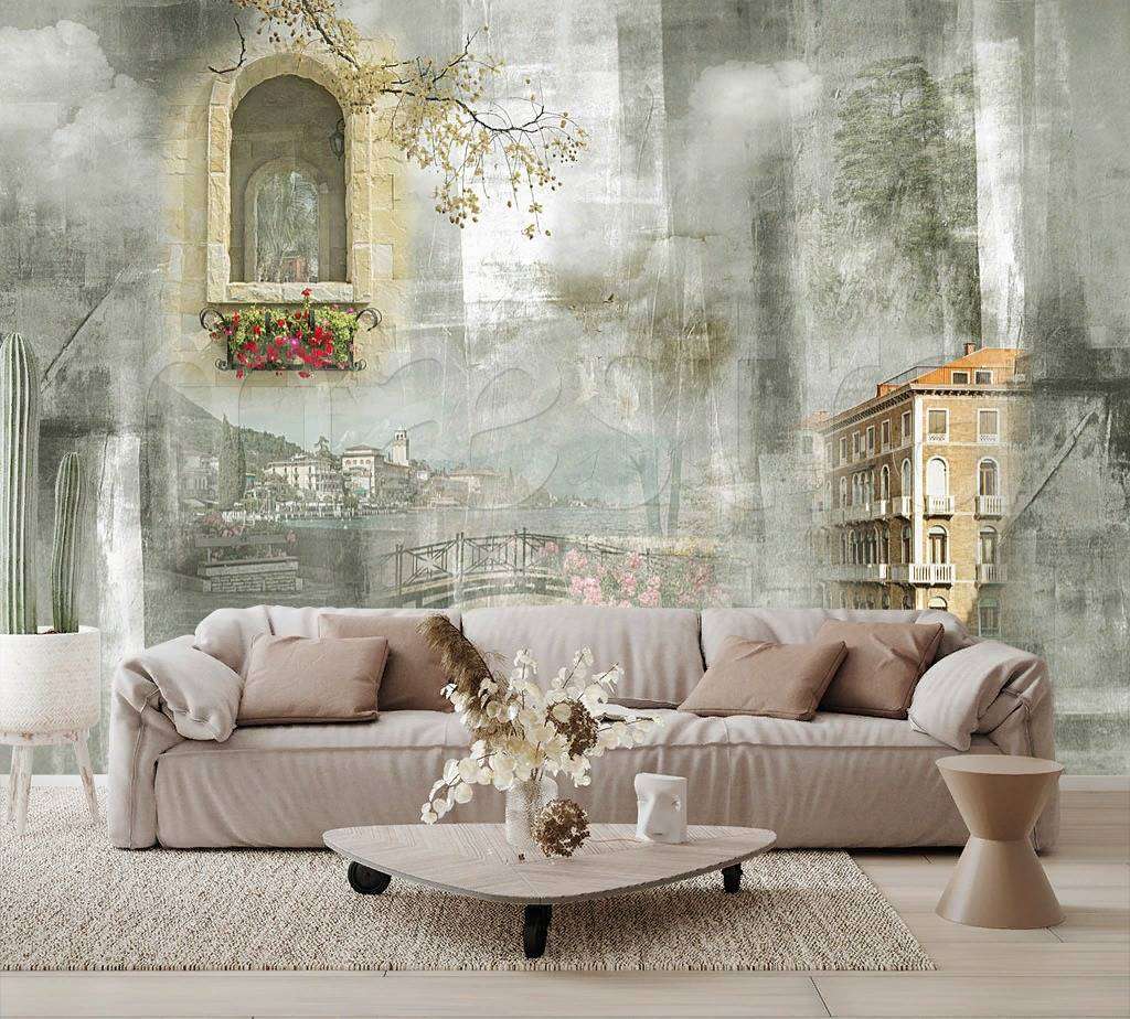 Фотообои в интерьере старинная венеция  7-583 фото