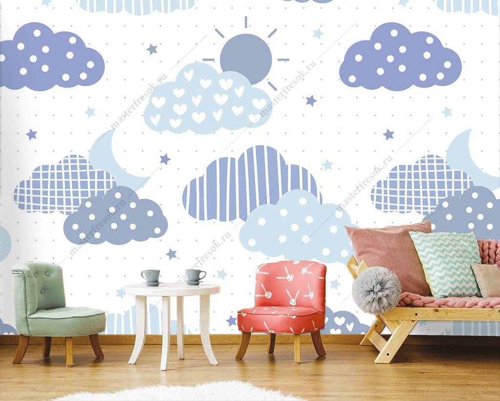 Фотообои Облака голубые  12-760