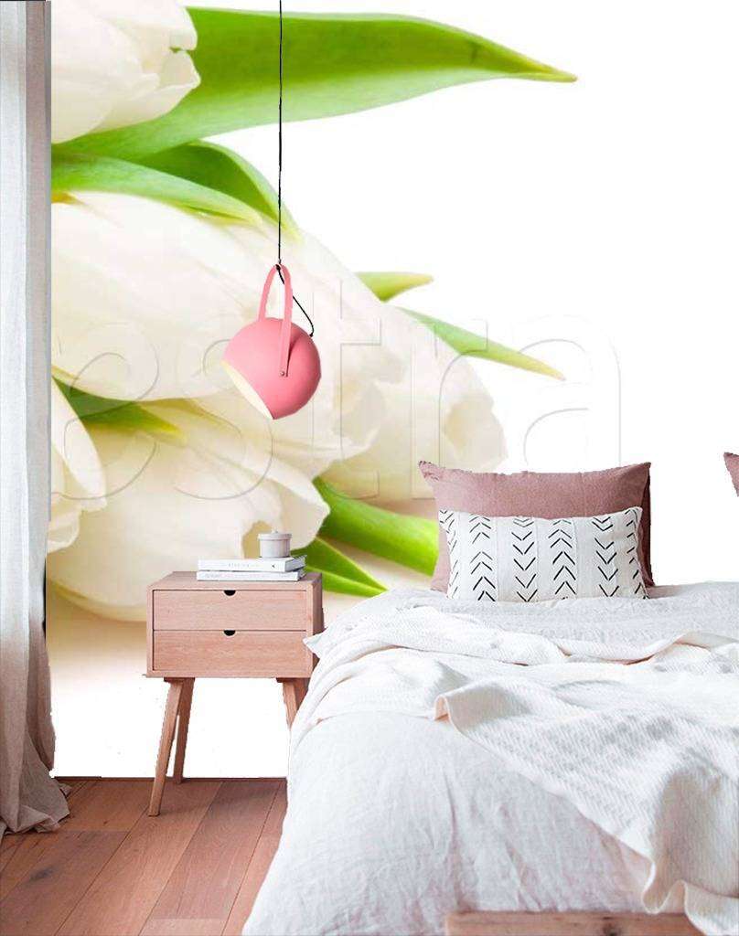 Фотообои Букет белых тюльпанов  10-145