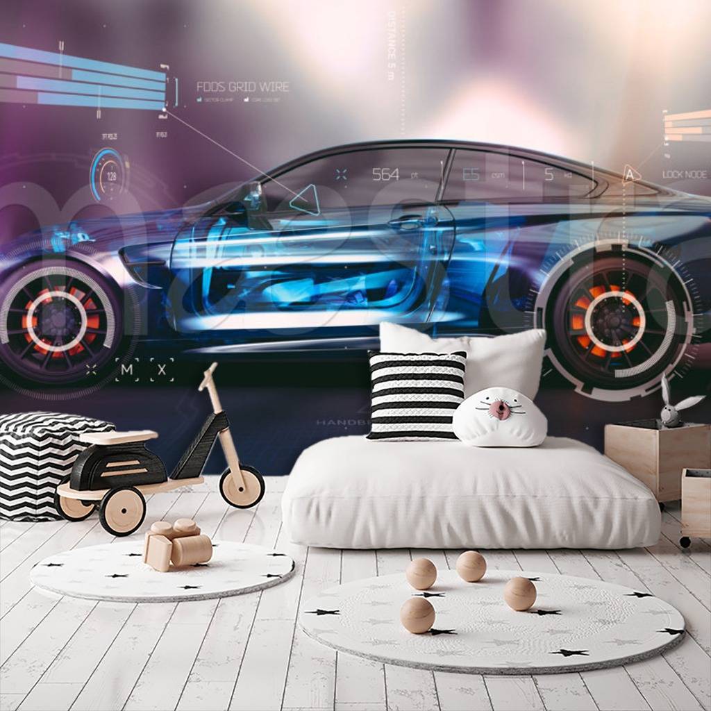 Фотообои Машина с характеристиками  12-576