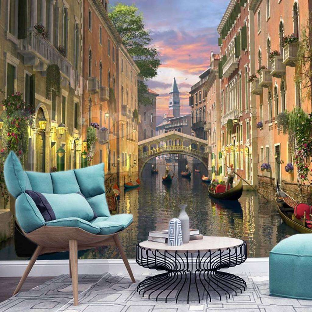 Фотообои Венеция светящаяся ночью  8-099