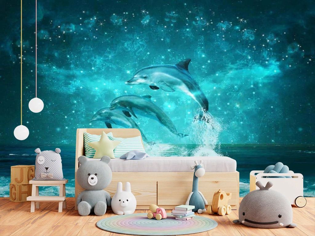 Фотообои Завораживающие дельфины  17-7181