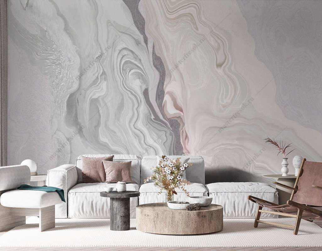 Фотообои Бесшовные обои на стену:  Мрамор розовый. Артикул: 13-569  