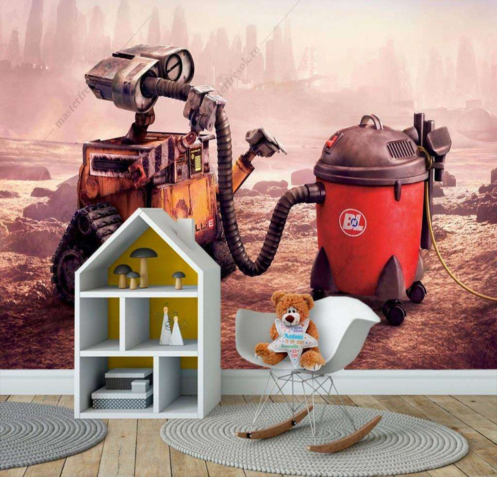 Фотообои в интерьере валли и пылесос  12-1103 фото