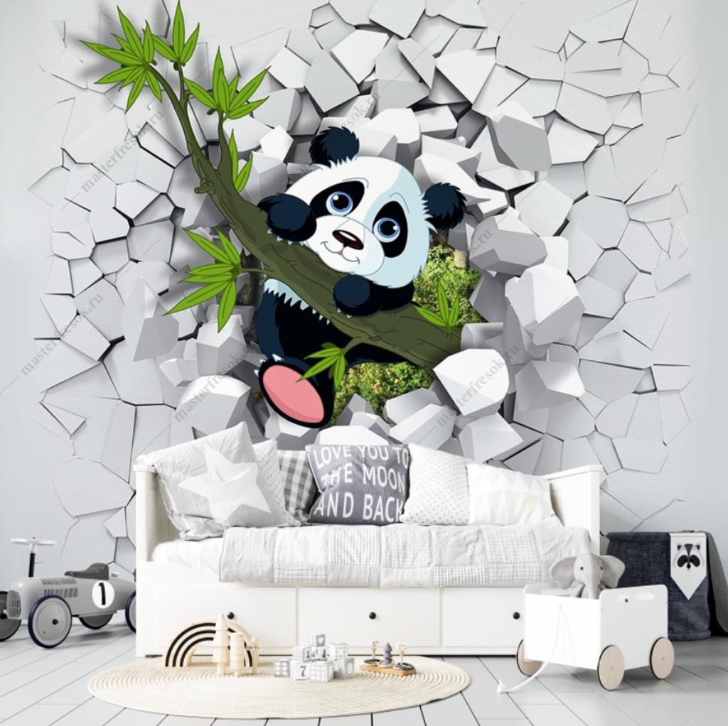 Фотообои Панда 3д  14-379