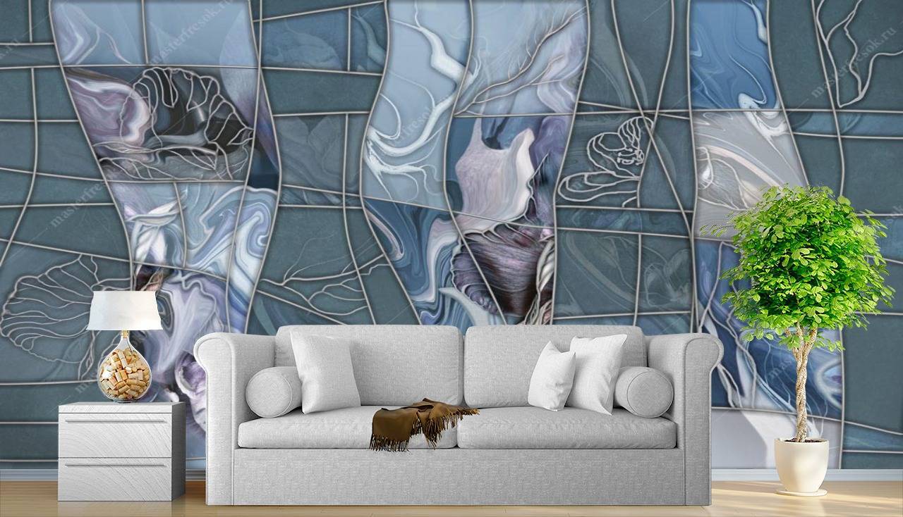 Фотообои Размытые цветы  13-105