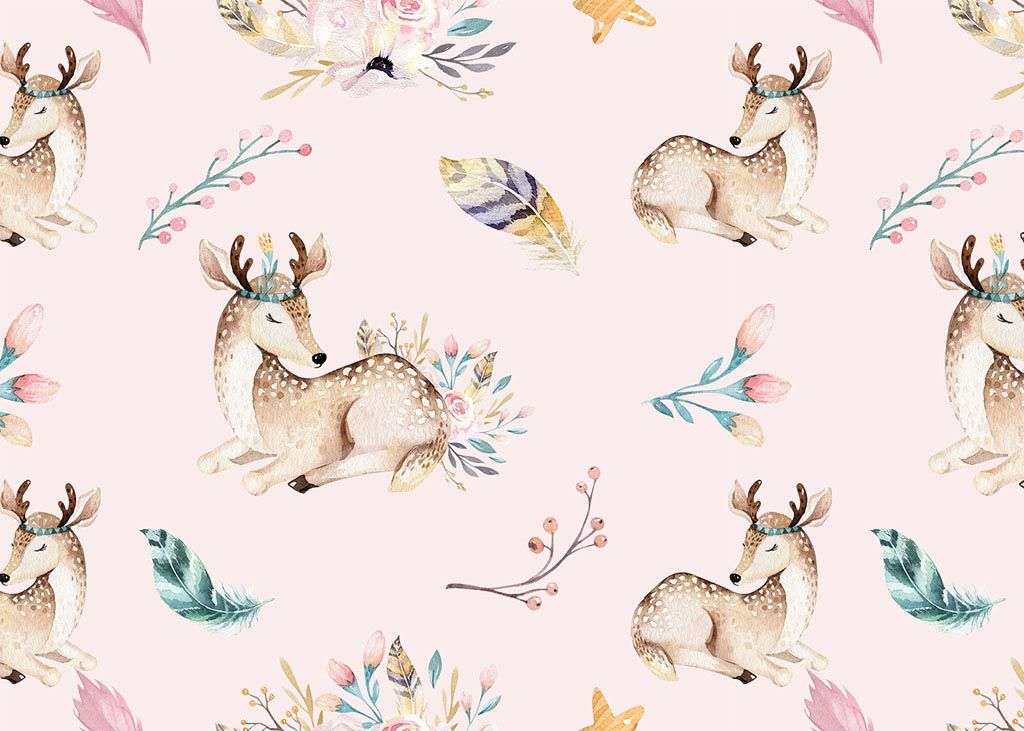 Фотообои в интерьере олени красивые  12-728 фото