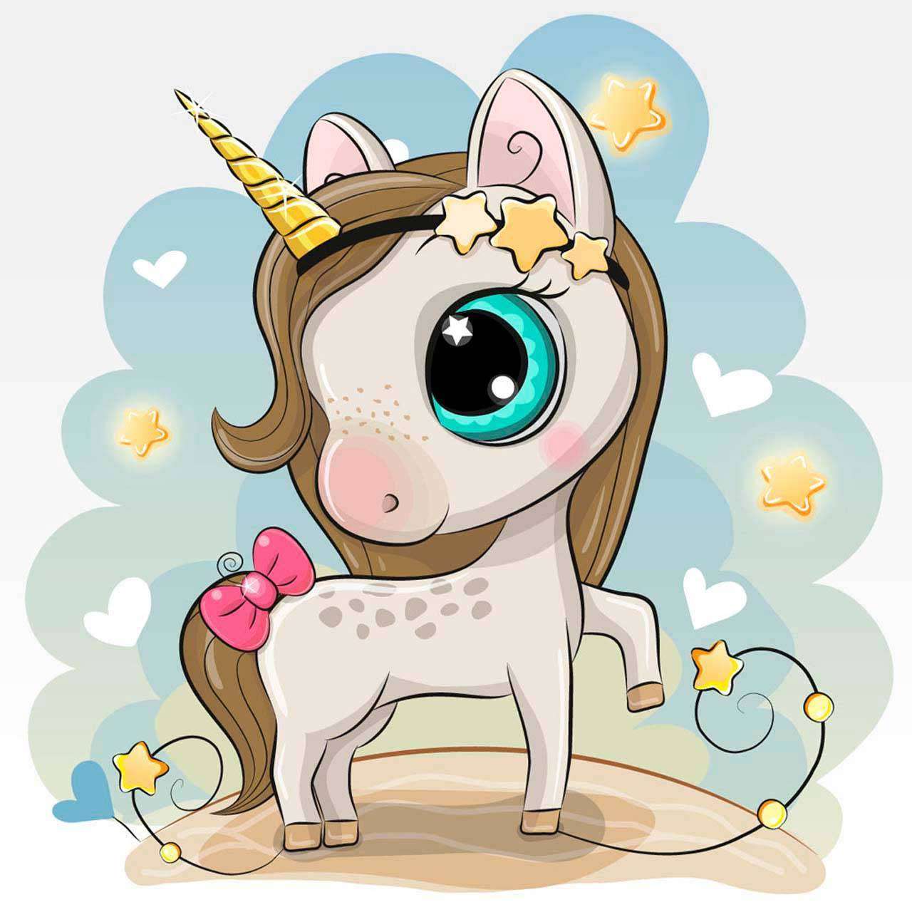 Фотообои в интерьере единорог девочка  12-597 фото