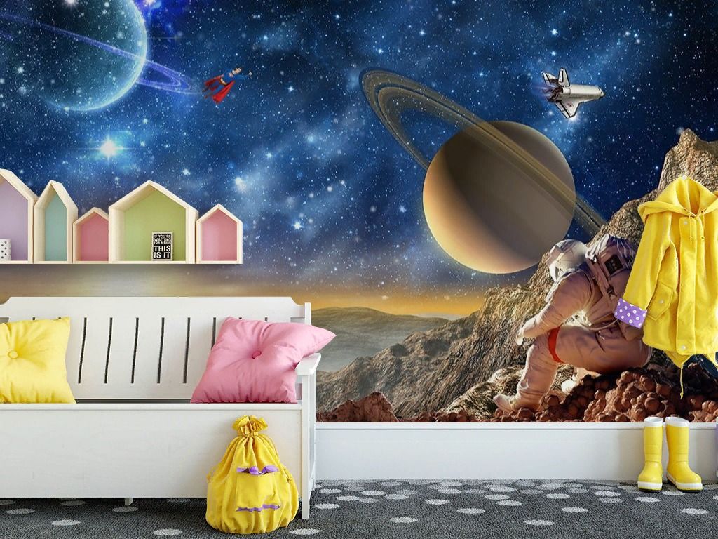 Фотообои Космос и астронавт    14-773