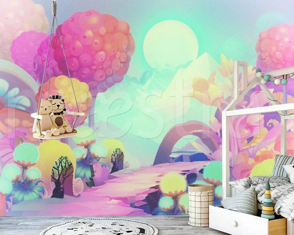 Фотообои Дивный розовый сад  12-354