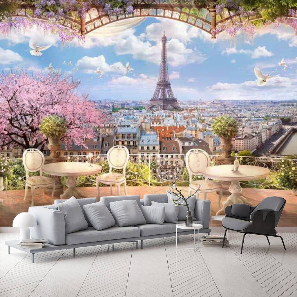 Фотообои Терраса с видом на Париж  17-0075