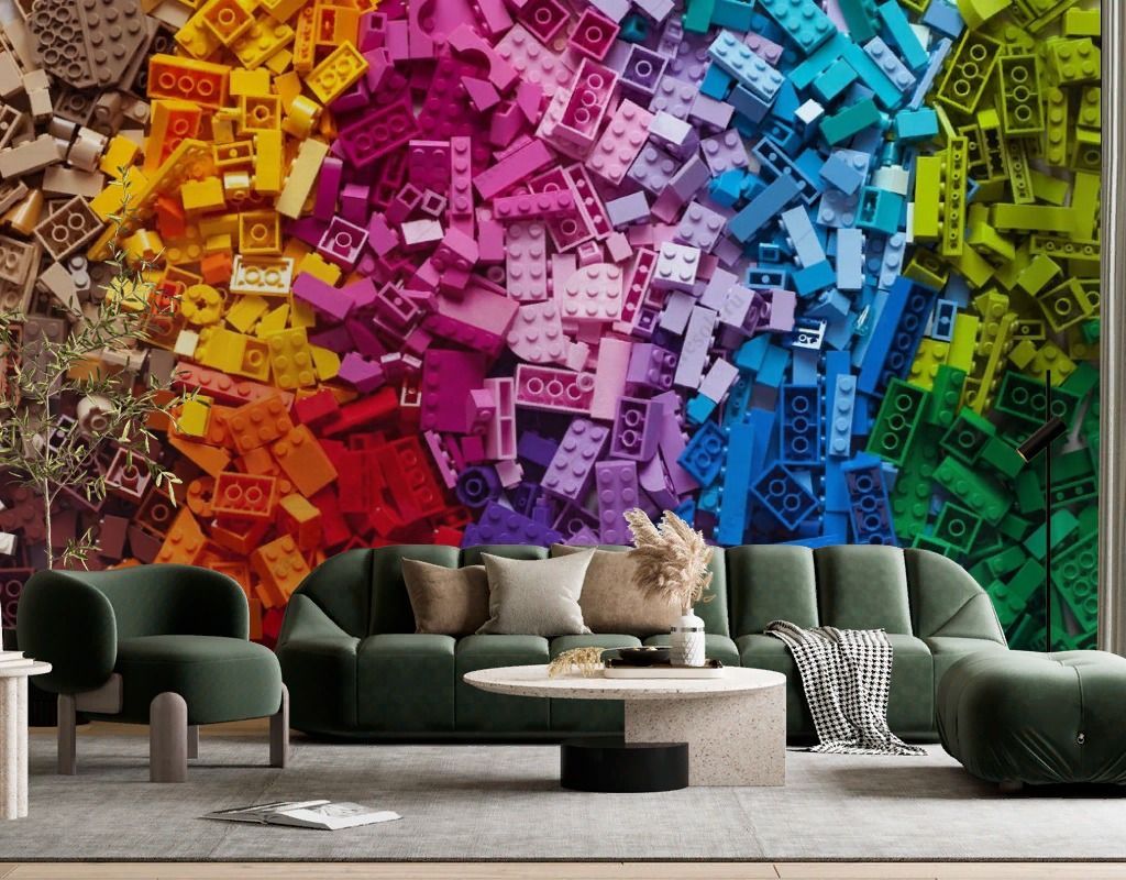 Фотообои Разноцветное Лего  12-1327