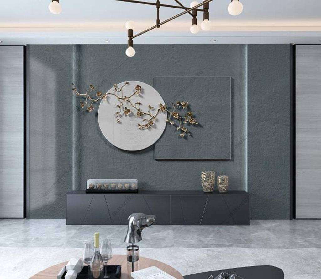 Фотообои в интерьере филигрань веточка  16-074 фото