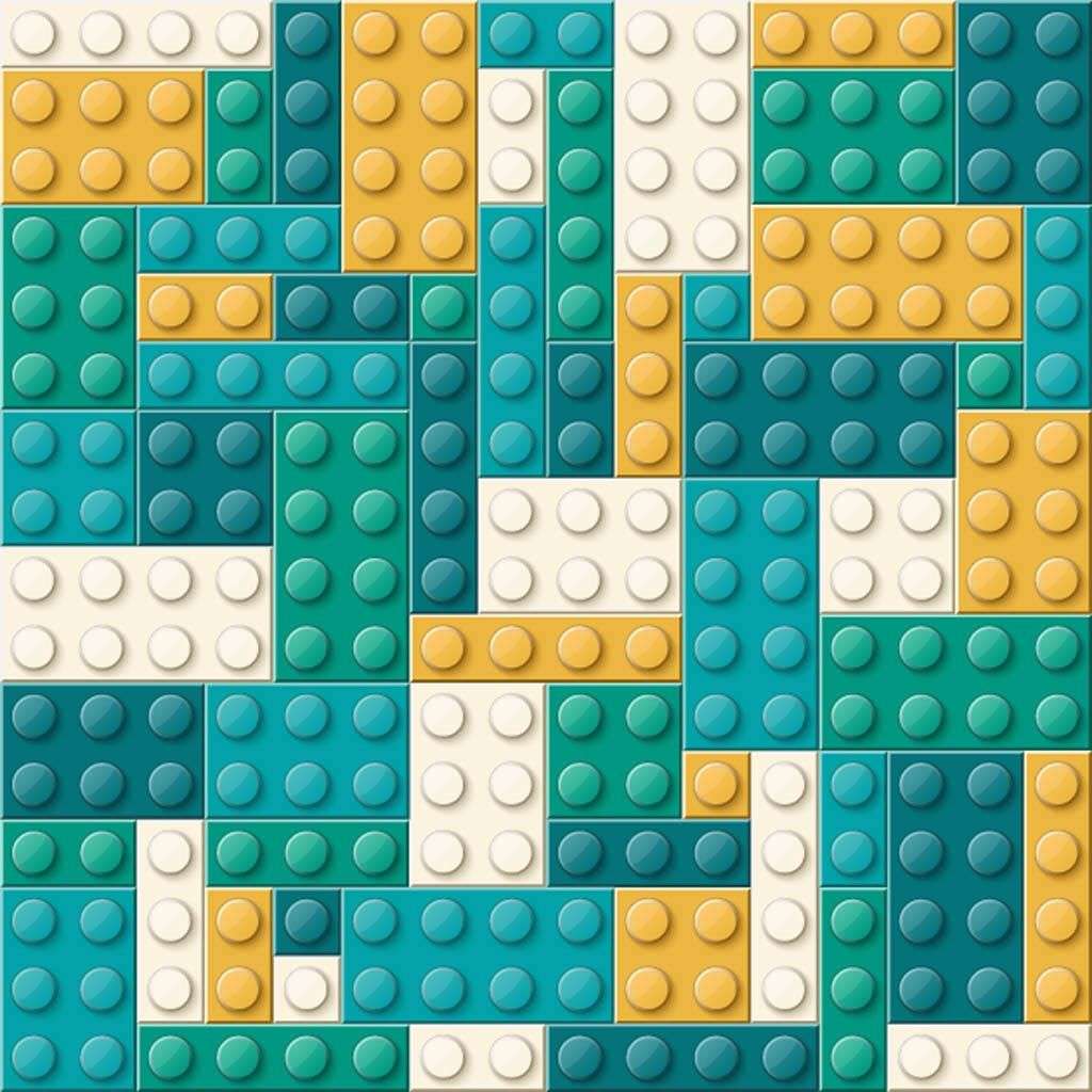 Фотообои в интерьере желто-зеленый лего  12-1335 фото