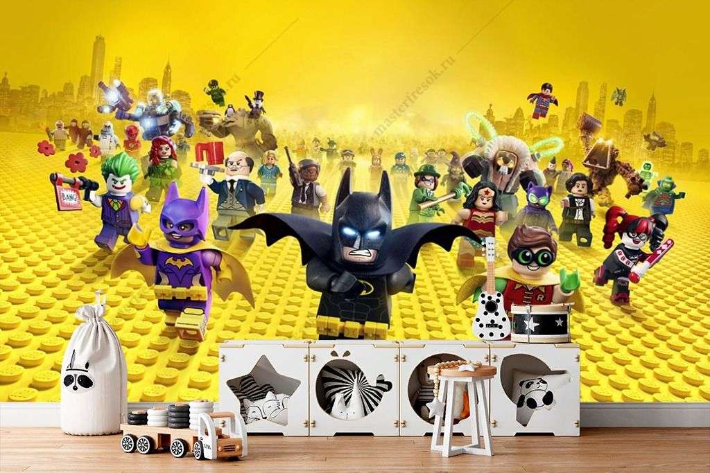 Фотообои в интерьере лего фильм бэтман  12-1389 фото