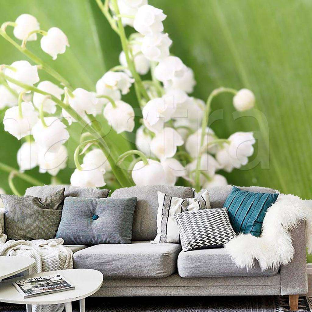 Фотообои Бесшовные обои на стену:  Ландыши. Артикул: 3-185  