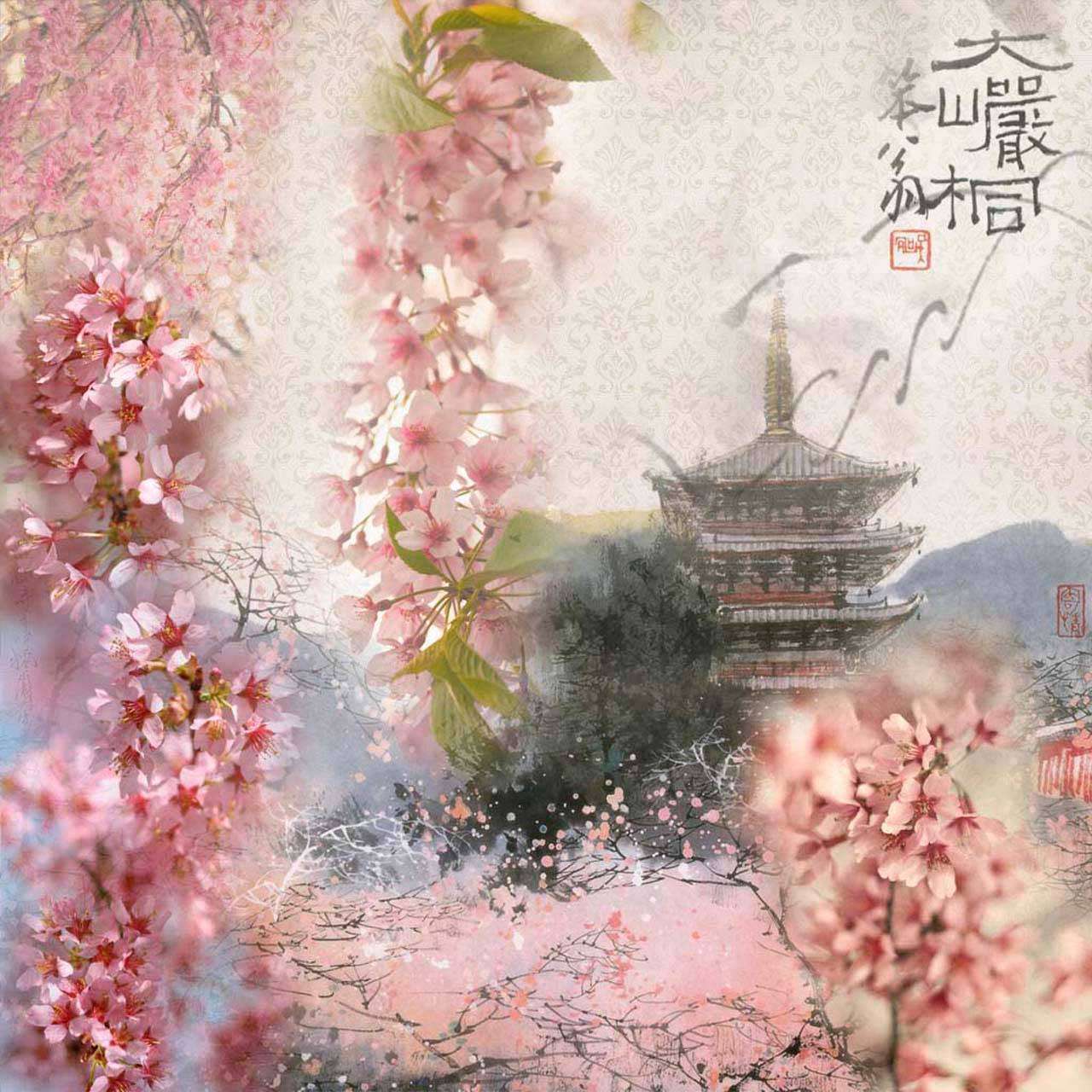 Фотообои в интерьере сакура фон  2-132 фото