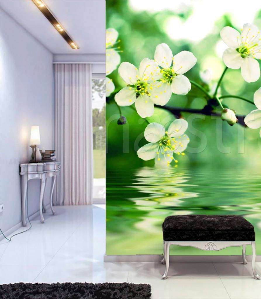 Фотообои Вишня в изумрудной воде  10-099