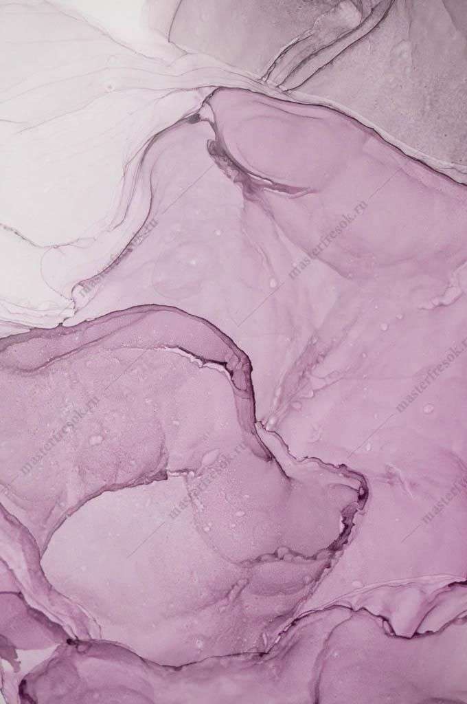 Фотообои в интерьере флюид арт розовая абстракция  9-1046 фото