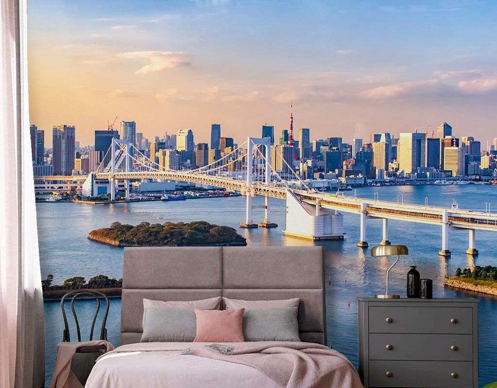 Фотообои в интерьере радужный мост. япония  9-2076 фото