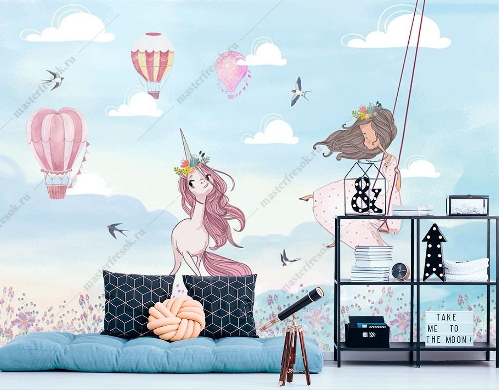 Фотообои Девочка на качелях  14-440