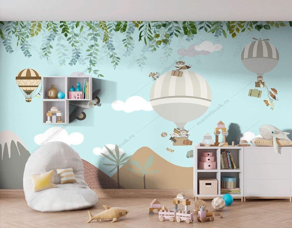 Фотообои Воздушные шары в детскую  14-494