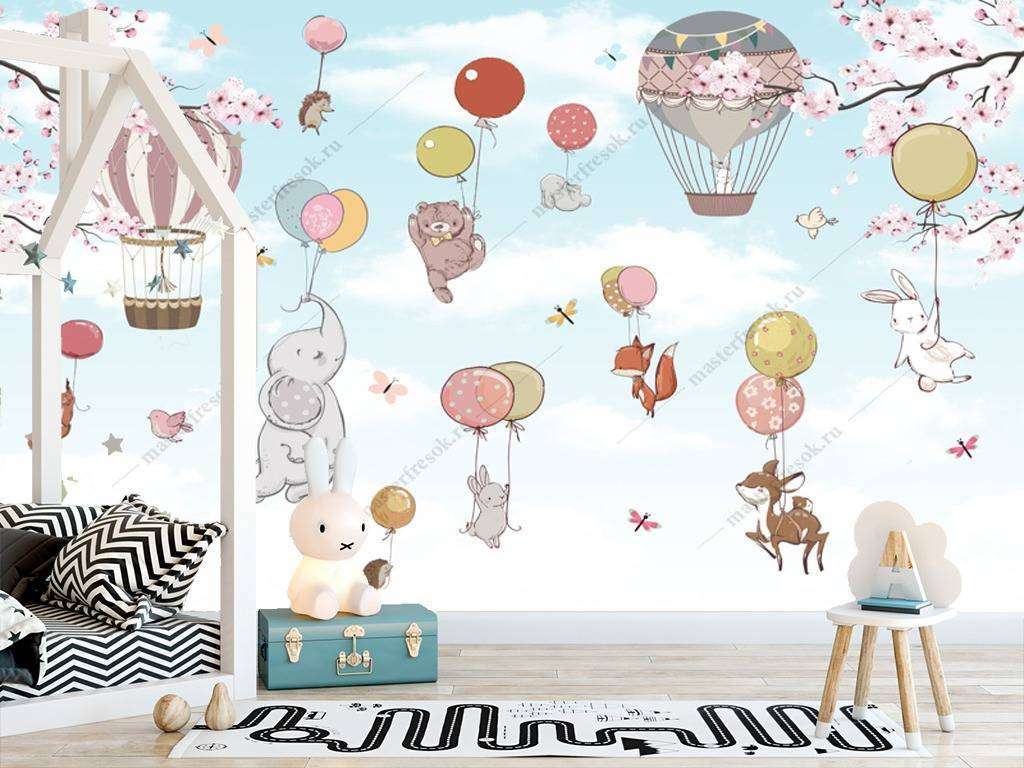 Фотообои в интерьере животные в полете  12-950 фото