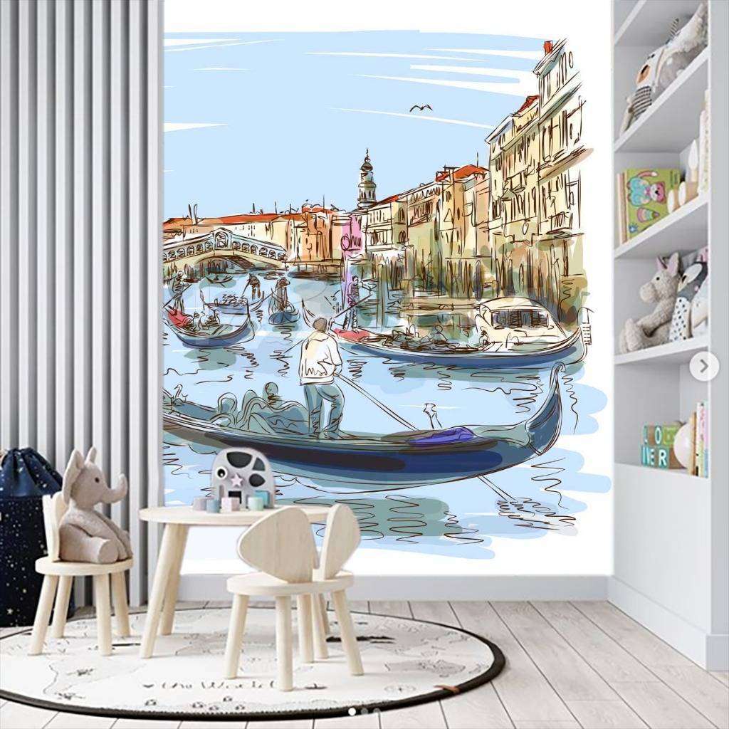 Фотообои Вид на мост Риальто в Венеции  9-259