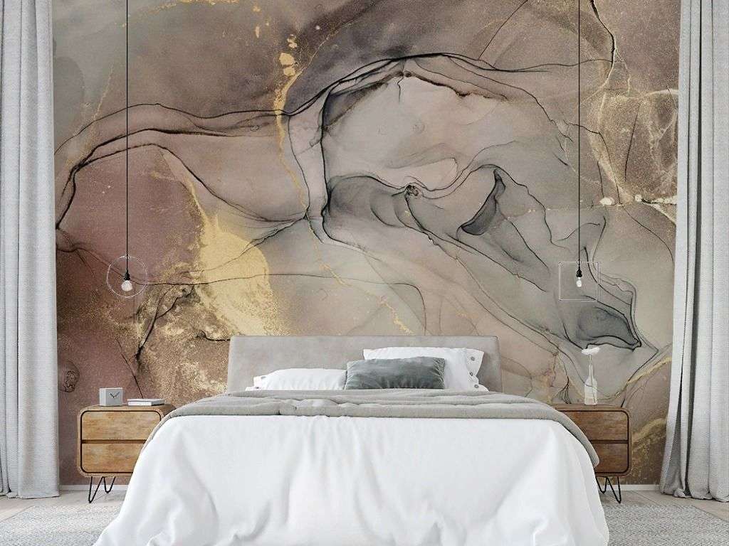 Фотообои в интерьере fluid art 02  9-1930 фото