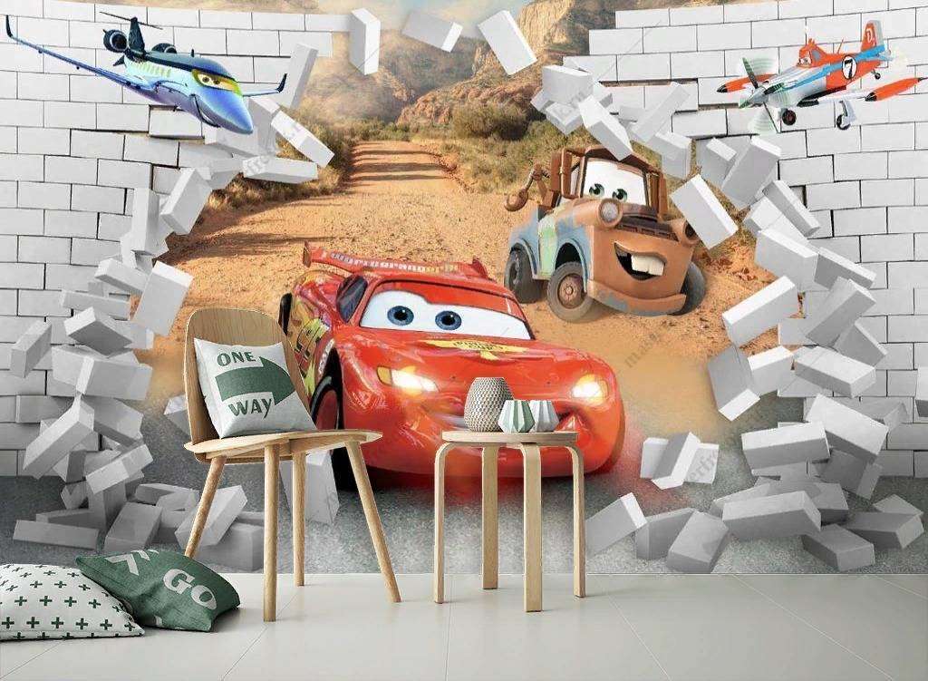 Фотообои в интерьере молния маккуин  12-1158 фото