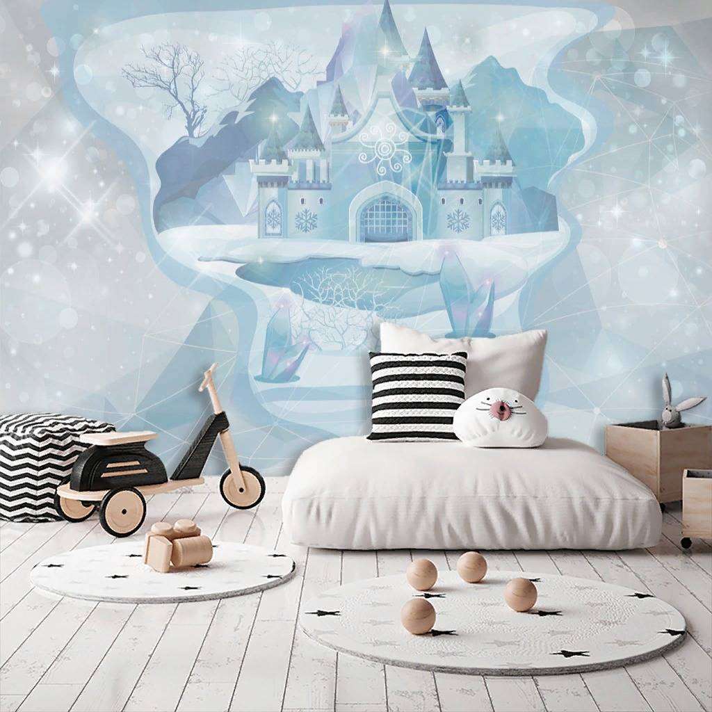 Фотообои в интерьере ледяной замок  13-075 фото