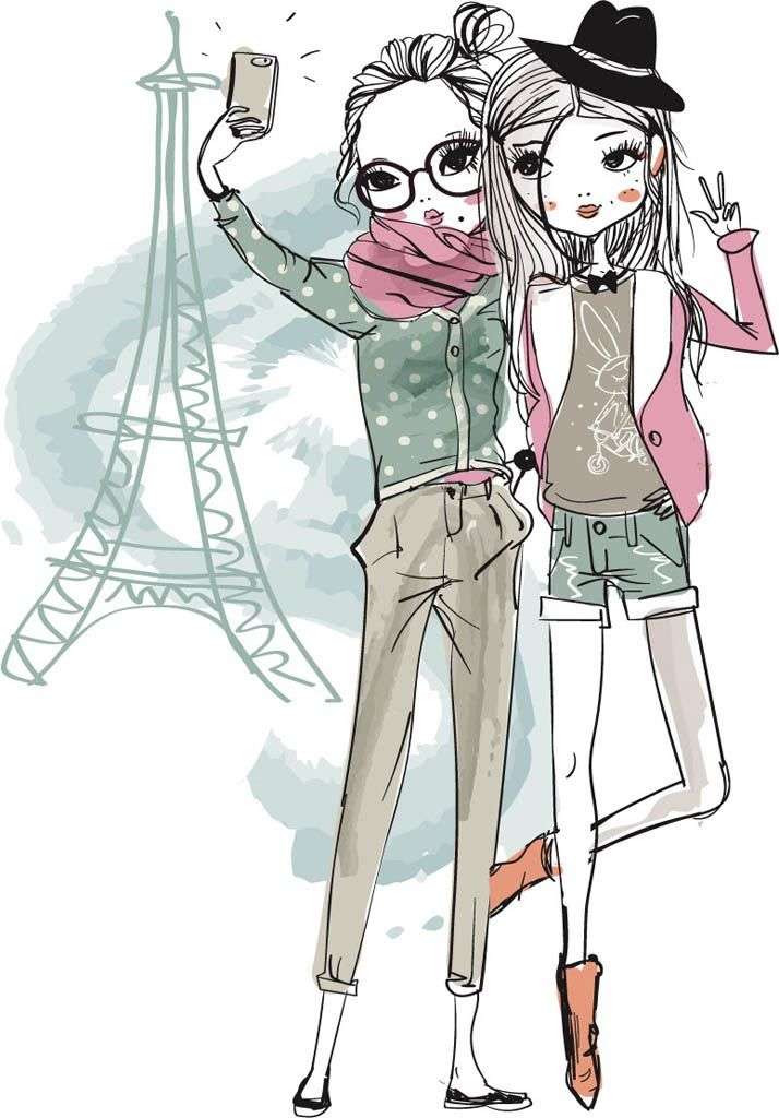 Фотообои в интерьере подружки в париже  12-1129 фото