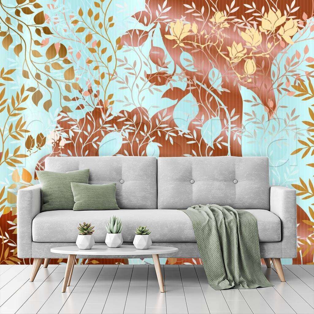 Фотообои в интерьере сказочные деревья  7-966 фото